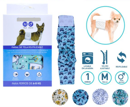 PAÑAL PARA PERRO MACHO